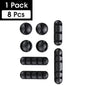 Cable Organizer Silicone USB Cable Winder Flexible Cable Management Clips Cable Holder for Mouse Headphone Earphone