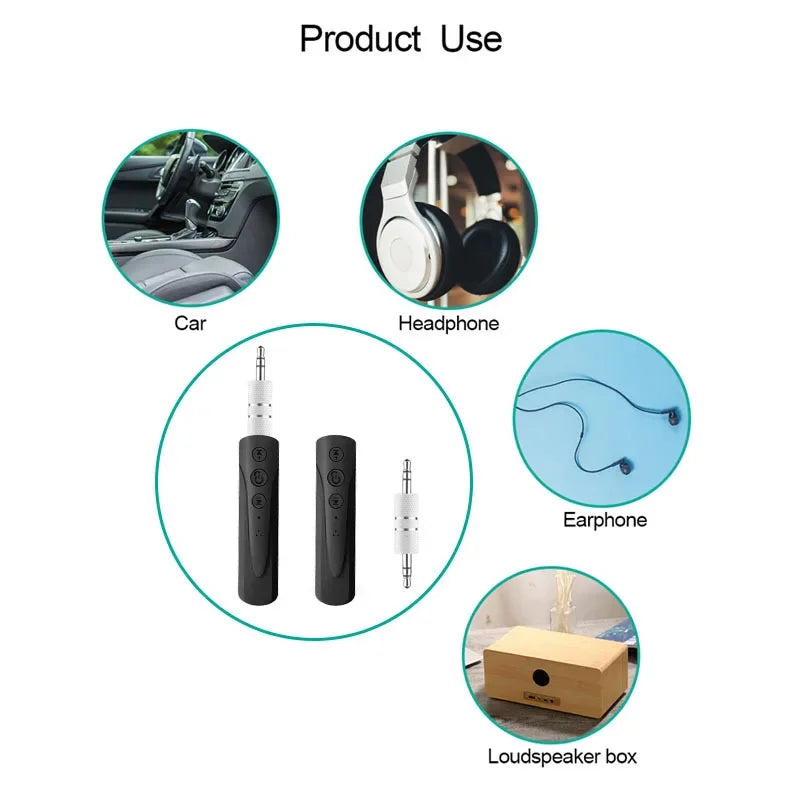 Bluetooth 5.0 3.5Mm Jack Receiver Aux Audio Receiver Adapter for Phone Headphone Wireless Music MP3 Bluetooth Car Kit Adapter