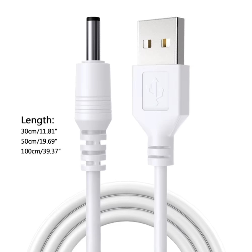 USB to DC 3.5Mm Power Cable Jack Connector 5V Charger Power Cable 3.5*1.35Mm Universal for HUB Mini Fan Router Speaker MP3/MP4