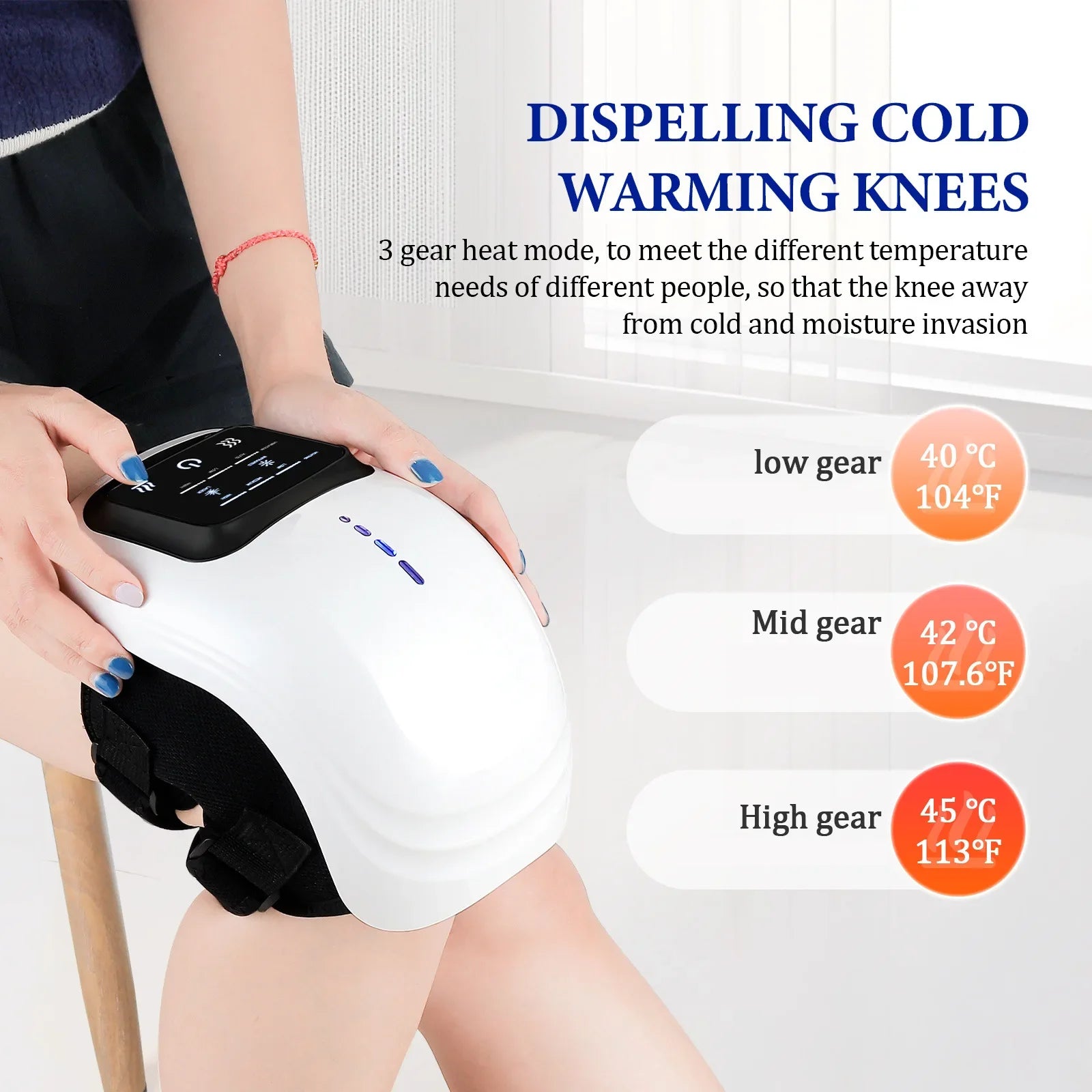 Smart Knee Massager Vibration Air Pressure Knee Massage Machine Electric Elbow Shoulder Knee Masajeador